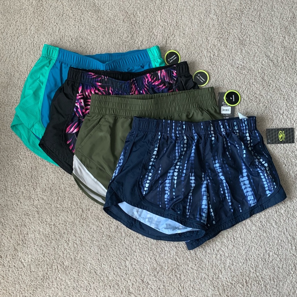 NWT Set of 4 pairs of Athletic Shorts - Size M